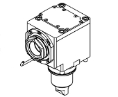 Axial MTSK Quick Change - Geared Down driven tool Ratio - 2:1 H=85mm